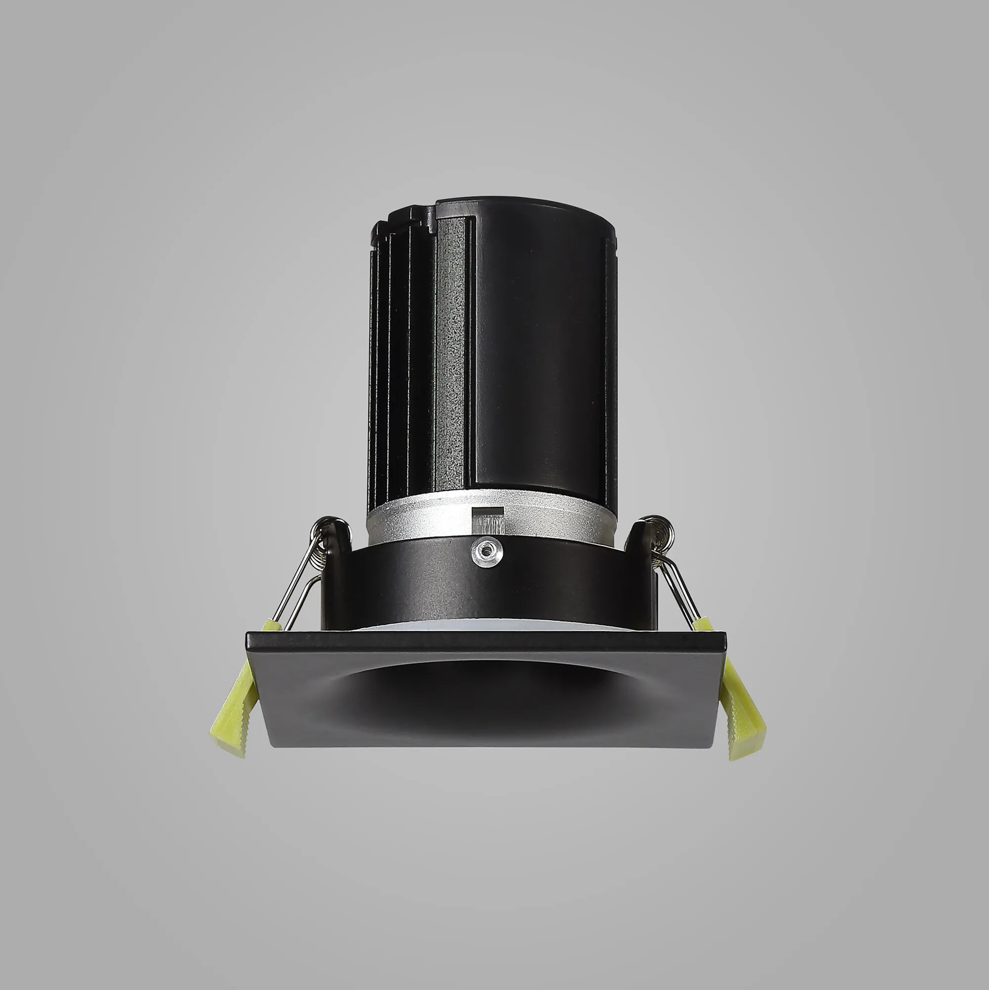 Bruve 10 Tridonic Powered 10W 2700K 710lm 36° CRI>90 LED Engine Matt Black Fixed Square Recessed Downlight, Inner Glass cover, IP65